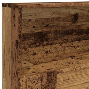 antik fa színű szerelt fa áthidalószekrény 180 x 19 x 103,5 cm