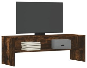 füstös tölgy színű szerelt fa TV-szekrény 120 x 40 x 40 cm