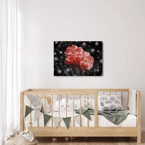 Rózsaszín virág képe (70x50 cm)