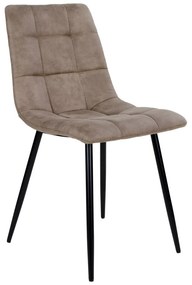 Middelfart design szék, világosbarna mikroszálas szövet