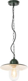 Modern kültéri függőlámpa sötétzöld IP44 - Kansas