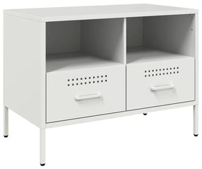 fehér acél TV-szekrény 68 x 39 x 50,5 cm