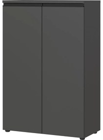 Antracitszürke szekrény 81x120 cm Bedano – Germania