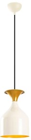 Kábeles függőlámpa SIVANI 1xE27/40W/230V fehér/réz