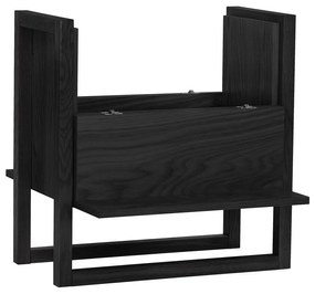 NewEst fekete tölgyfa bortartó szekrény 59x60 cm - Woodman