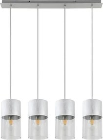 Rabalux zelkova beltéri függeszték 4xe27 ip20 súrolt aluminium