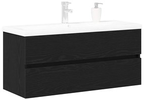 Mosdószekrény tárolóval Musta tammi 90 x 39 x 62 cm Faanyag