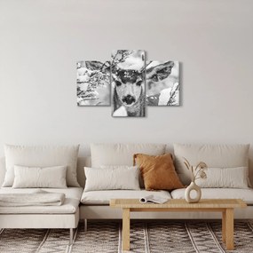 Kép - Szarvasok télen (90x60 cm)