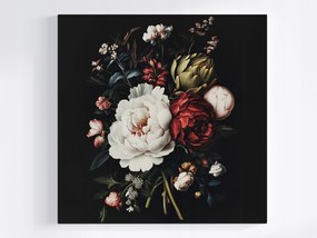 Poszter Természet Virågok Bazsarózsa Peonie Articsóka Csokor 80x80