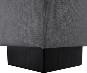 Boxspring ágy, 180x200, szürke, APRIL