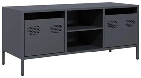 antracit hidegen hengerelt acél TV-szekrény 101,5x39x43,5 cm