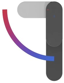 Ravak X070460 - Mosdócsaptelep CHROME 17,7 cm fekete