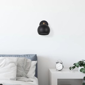 Sivani MR-709 fekete fém falilámpa