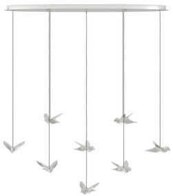 Eglo 390401 - LED Dimmelhető csillár zsinóron PARATEBUENO 8xLED/4,2W/230V króm