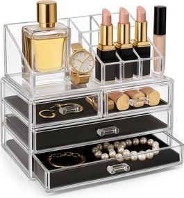 Kozmetikai Rendszerező Doboz Tároló Láda Ékszer Doboz Ecsetek