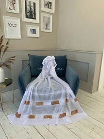 Kész függöny barna görög mintával 300x180 cm