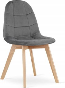 Bora szék sötétszürke bársony x 1