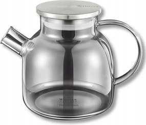 Üveg teáskanna, főzéshez, szűrővel, fedővel, 1,2L Wilmax