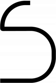 Artemide Fény Ábécé Nagy S betű, dizájner Led lámpa, 950x6