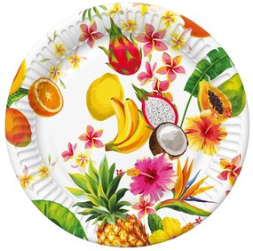 Trópusok Mix papírtányér 8 db-os 18 cm