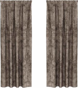 vidaXL Bársonyfüggönyök 2 pcs Cappuccino 225 x 140 cm Bársony