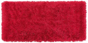 Piros hosszú szálú szőnyeg 80 x 150 cm CIDE Beliani