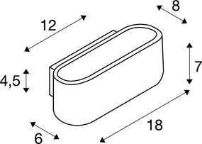 SLV OSSA 151450 Fali lámpa 1x100W/R7s 78mm IP20
