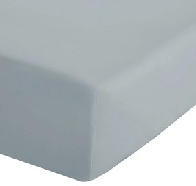 Szürkéskék gumis perkál lepedő 135x190 cm Easy Iron Percale – Catherine Lansfield