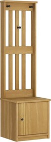 vidaXL SANDNES tömör fenyőfa előszobafa 45x40x159,5 cm