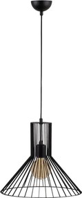 Fellini MR-757 fekete fém függőlámpa, Ø38 cm