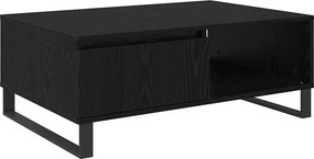 vidaXL Dohányzóasztal Fekete tölgy 90 x 60 x 35 cm Faanyag