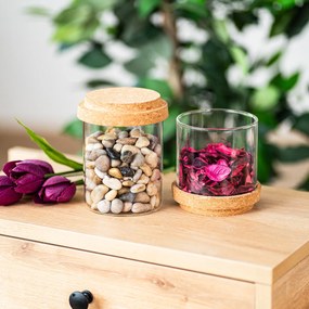 4Home Cork üvegedény fedővel, 450 ml, 450 ml