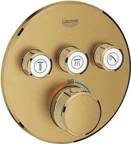 Grohe Grohtherm Smartcontrol zuhany és fürdő csaptelep vakolat alatti rész nélkül csiszolt cool sunrise 29121gn0 G29121GN0