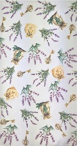 Pamut konyharuha 37x70 Levendula színű zacskó