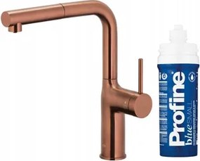 Kfa Konyhai Csaptelep, Vízszűrés Duero Pure Move, Brushed Rose Gold