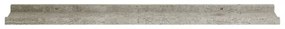2 db betonszürke fali polc 80 x 9 x 3 cm