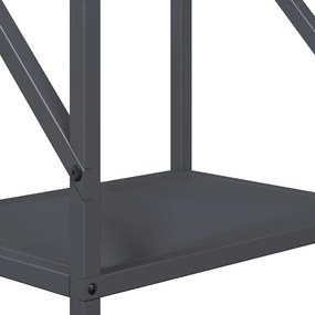 antracitszürke hidegen hengerelt acél tűzifatároló 34x25x100 cm