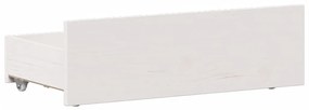 fehér tömör fenyőfa ágy matrac nélkül fejtámlával 90 x 200 cm