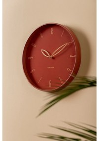 Karlsson 6012RD design falióra, piros, átmérő 40cm