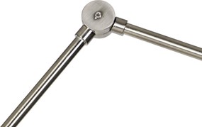 Állólámpa acélból világosszürke búrával 50 cm - Editor