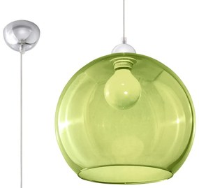 Zöld függőlámpa üveg búrával ø 30 cm Bilbao – Nice Lamps