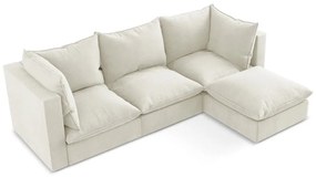 Bézs sarokkanapé (jobb oldali-heverő résszel) Manao – Makamii