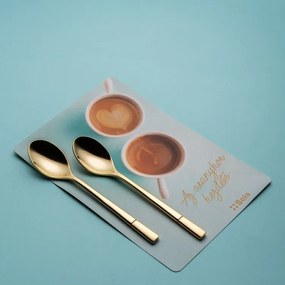 Kávéskanál készlet 2 db-os - Luxus aranyszínű (112597)