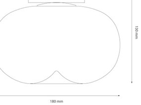 LED Mennyezeti lámpa VASO LED/4W/230V átm. 18 cm arany/füstös