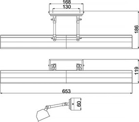 Elstead Lighting CHAWTON CHAWTON-PLL-DB Képlámpa 4x40W/E14