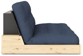 Sötétkék kinyitható kanapé 196 cm Base – Karup Design