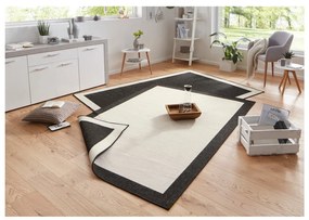 Panama fekete-krémszínű kültéri szőnyeg, 80 x 150 cm - NORTHRUGS