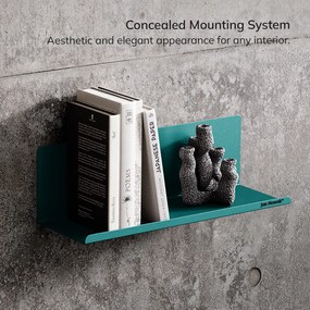 Fali polc JOANNE 400 mm, Modern: tengerszínű