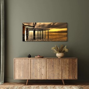 Kép - Építészet a parton (120x50 cm)