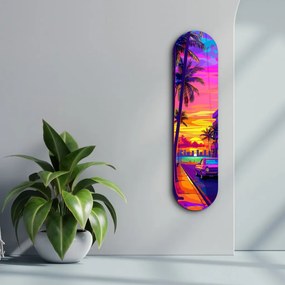 Miami üvegkép, 20×80 cm